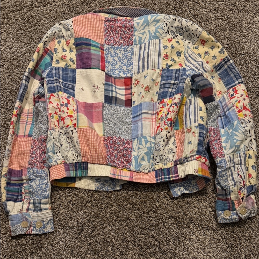 Polo by Ralph Lauren Patchwork Quilted Jean Jacket - Multi Pastel - Picture 6 of 7